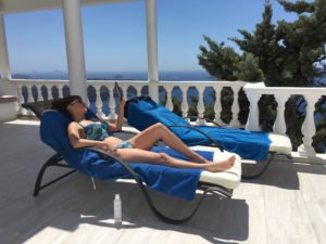 When traveling to sun soaked Greece be sure to bring along your Elta MD Sun Screen Provided by Claytor/Noone Plastic Surgery