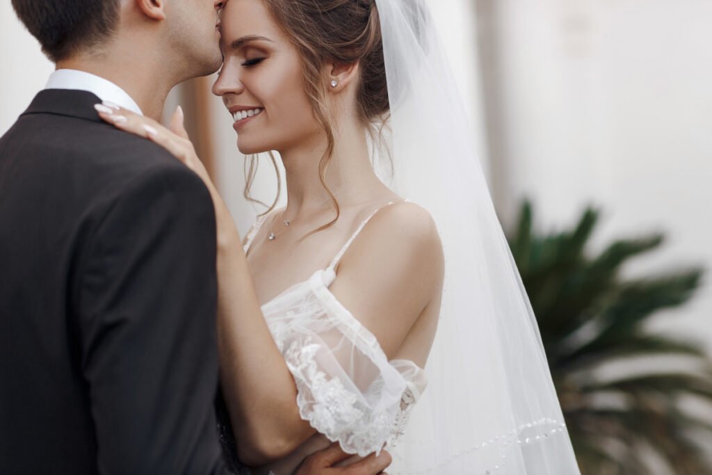 Bride and Groom Photographed on their Wedding Day in Main Line Philadelphia Area