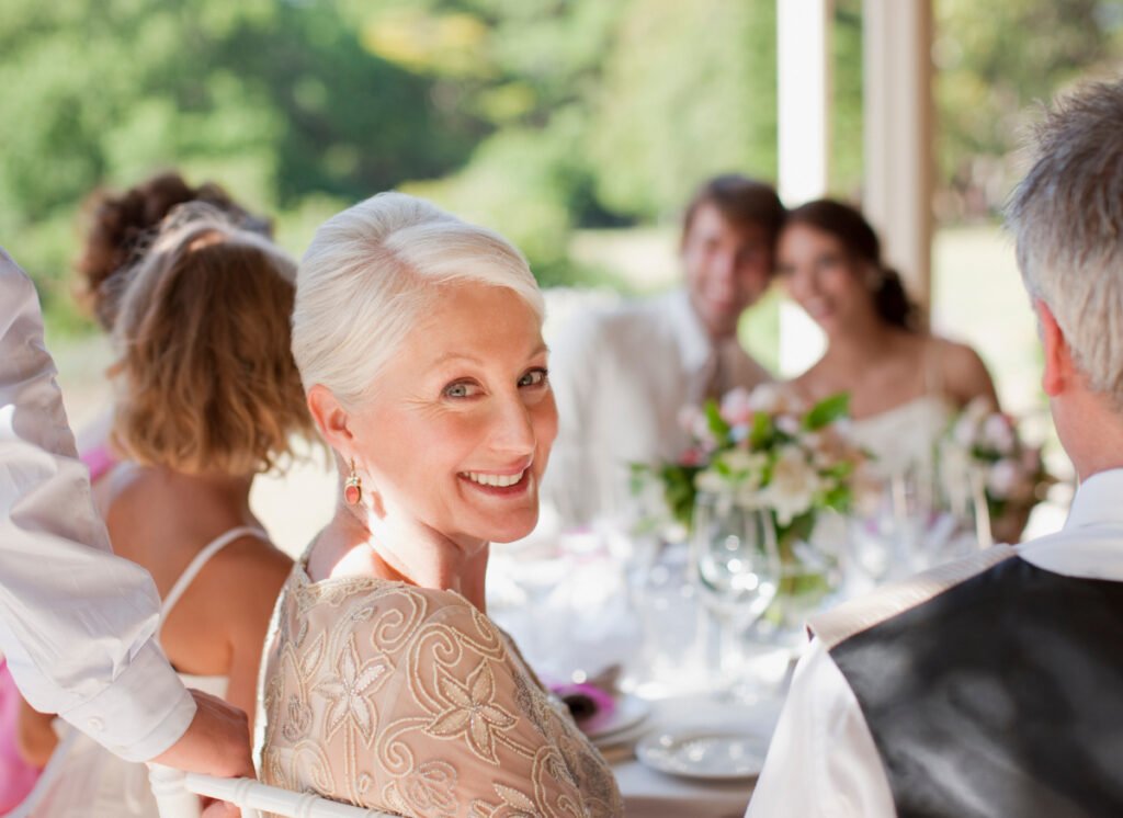 Mother of the Bride Looking Radiant and Beautiful on the Big Wedding Day